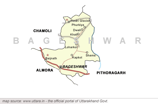 Bageshwar Map