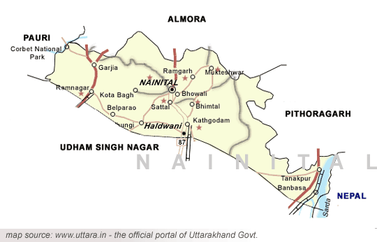 Nainital Map