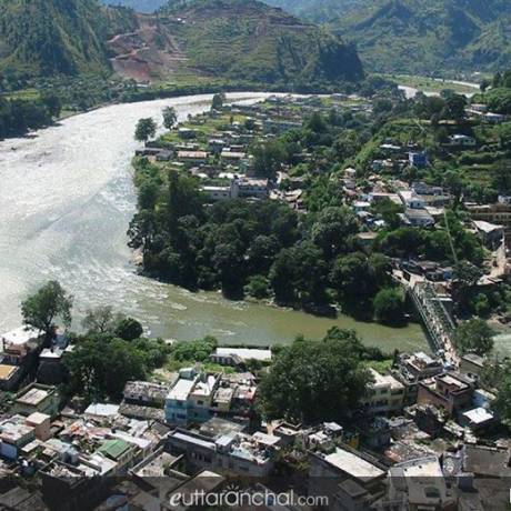 Confluence of Saryu and Gomti river. - Bageshwar, Uttarakhand.