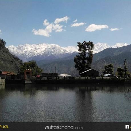 A pristine lake at Barsu village of Uttarkashi. Barsu village is the also the starting point for the trekkers heading to Dayara Bugyal.