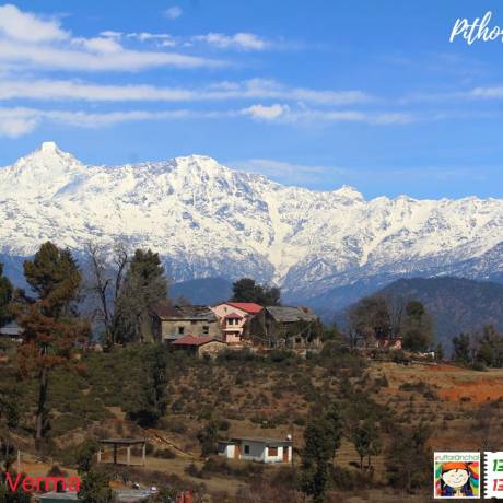 Enchanting view of Himalayan peaks from Chaukori