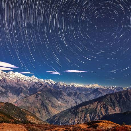 Starry Night in Langtang National Park