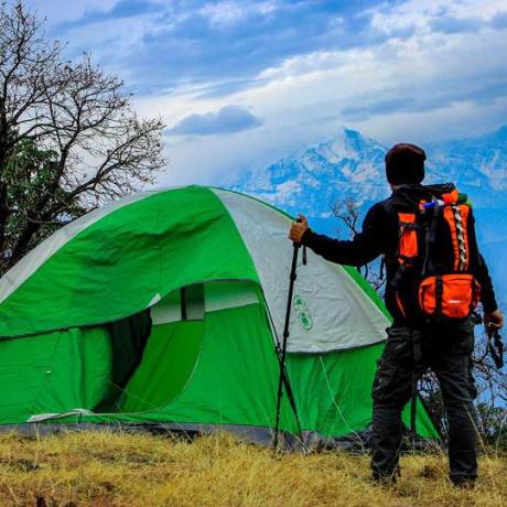 Camping enroute Pakhwa Bugyal trek