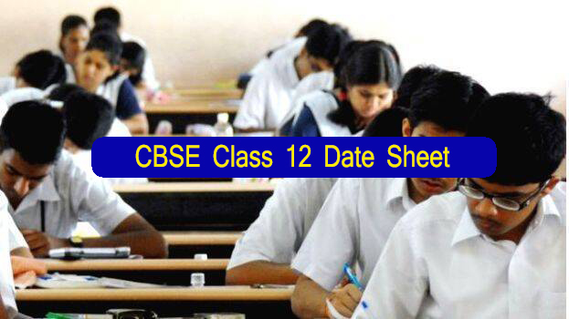 CBSE Class 12 Date Sheet 2021