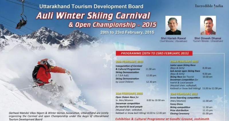 Auli Winter Skiing Carnival & Open Championship 2015