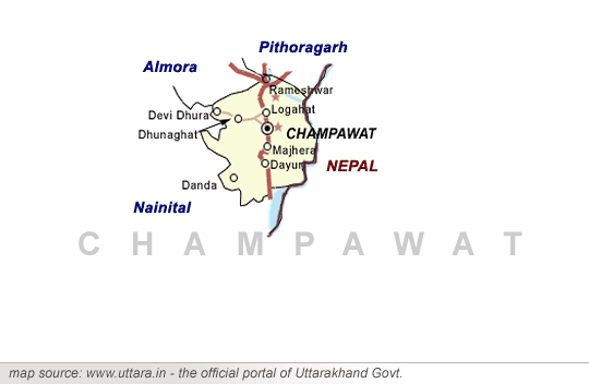 Champawat Map