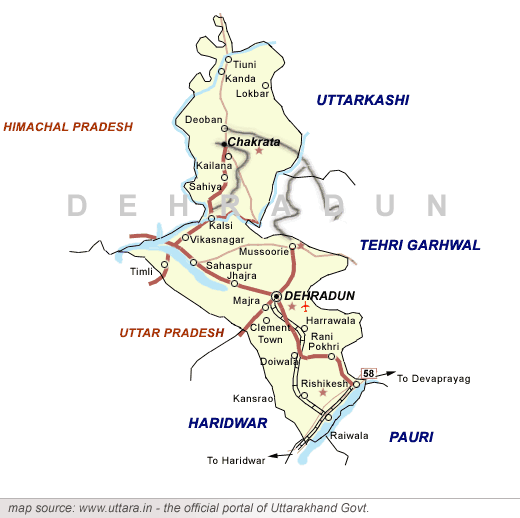 Dehradun Map