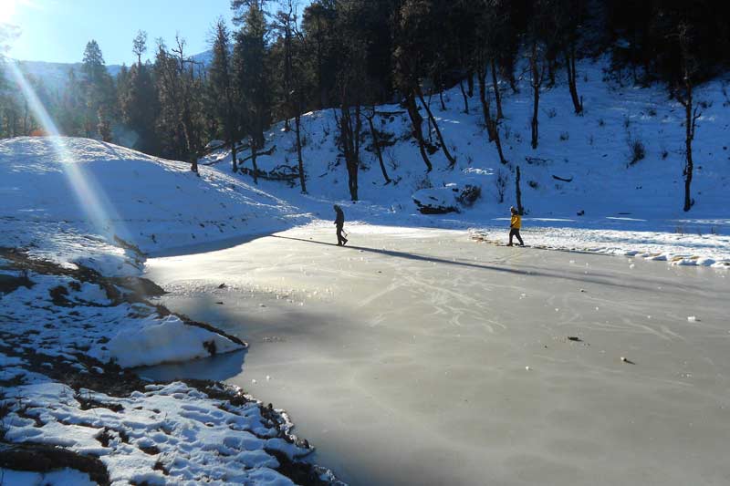 Kedarkantha Frozen Lake