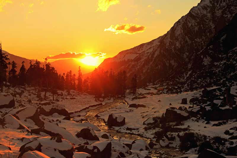 Sunset at Har Ki Doon