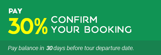 Pay 30% to Confirm Booking