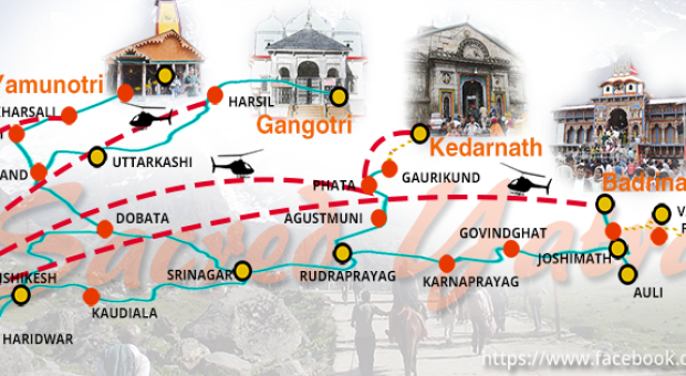 Char Dham Yatra Route Map