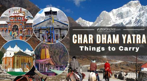 Char Dham Things to Carry