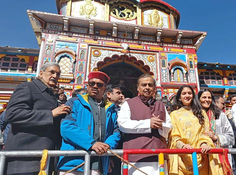 Ambani's Visits in Uttarakhand