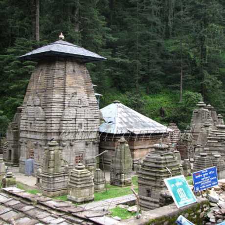Jageshwar Temple near Almora. The temples over 100 - big and small are dedicated to Lord Shiva and other deities.
