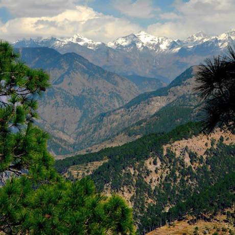 Views of Valley and Himalayas from Barkot