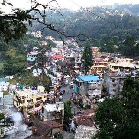 View of Bhowali Town from naini road. It lies close to Ghorakhal, known for Golu Devta temple and Sainik School Ghorakhal.