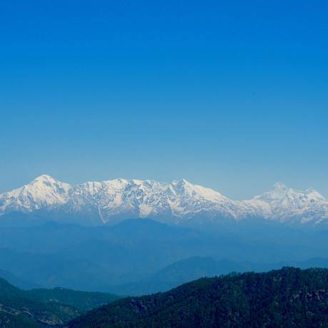 Adorable view of mighty Himalayas from Binsar