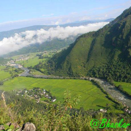 Birds Eye View of Chaukhutia and Valley