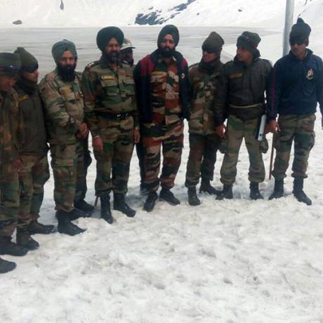 Indian Army in Hemkund before opening of shrine