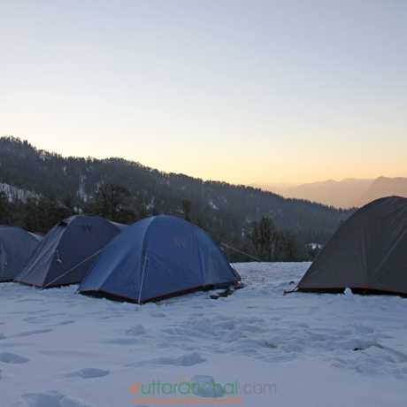 Our tents in Kedarkantha base camp