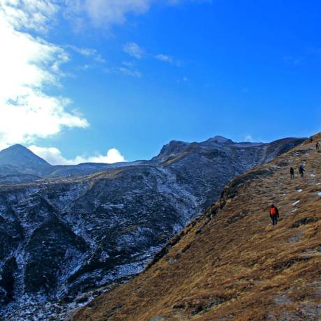 Uphill trail during Kuari Pass Trek