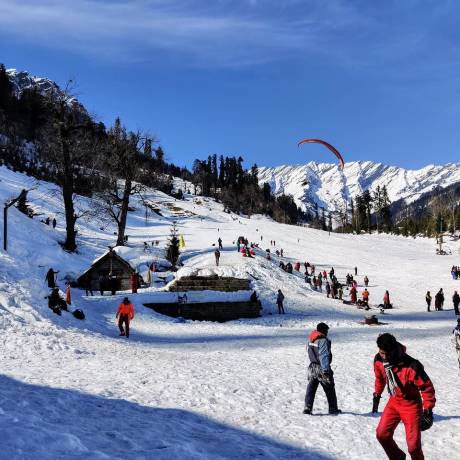 Solang Valley in Manali during winters