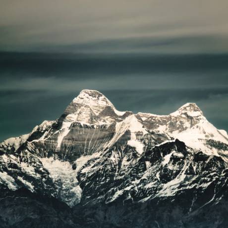 Nanda Devi, 7,816 m (25,643 ft) (Goddess of Bliss) â€“ The highest mountain in Uttarakhand , the second highest mountain in India and the highest entirely within the country(Kangchenjunga being on the border of India and Nepal).
