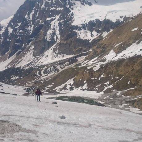Trekking at Pindari glacier