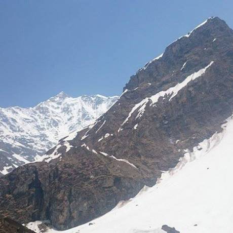 view of Pindari Glacier Mountains