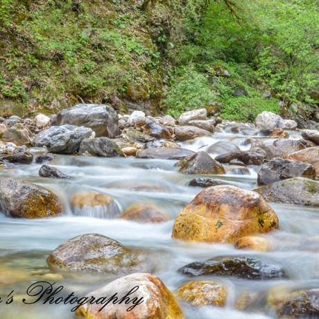 A small river which comes in the middle of Roopkund lake trek.