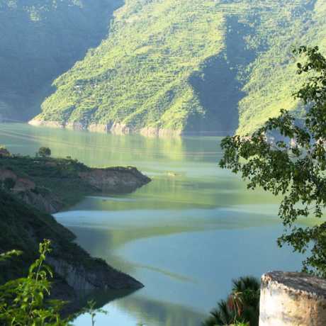52 sq km lake created by Tehri Dam